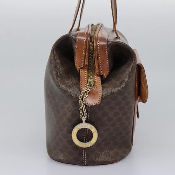 CELINE Macadam Canvas Shoulder Bag Pvc Leather Brown - Picture 5 of 13